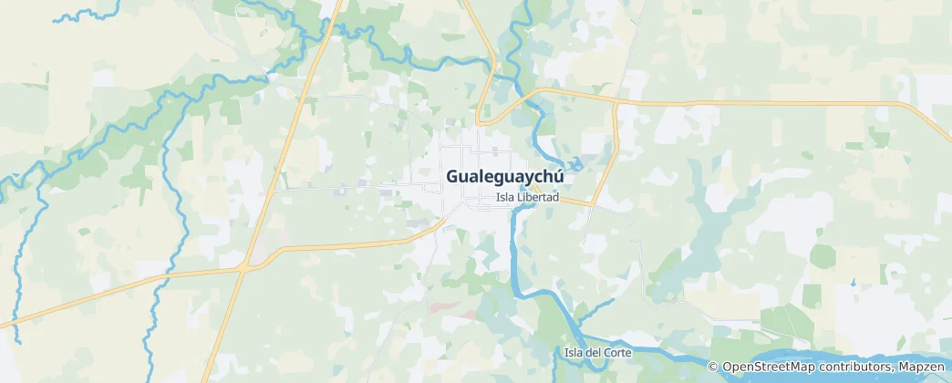 Map of Gualeguaychú