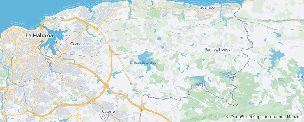 Map of Guanabacoa