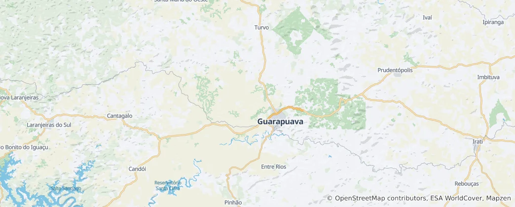 Mapa Guarapuava