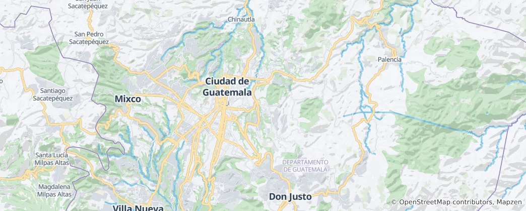 Map of Guatemala City