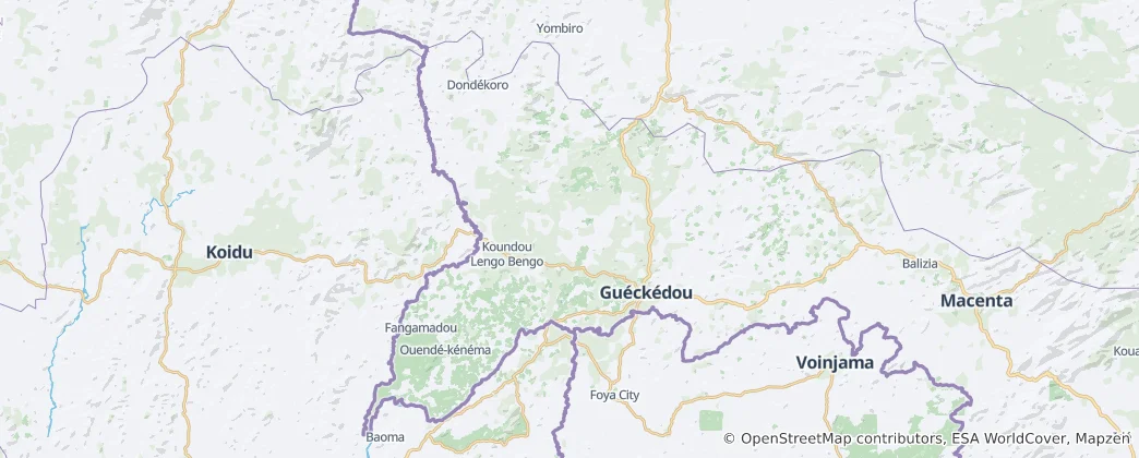 Map of Gueckedou