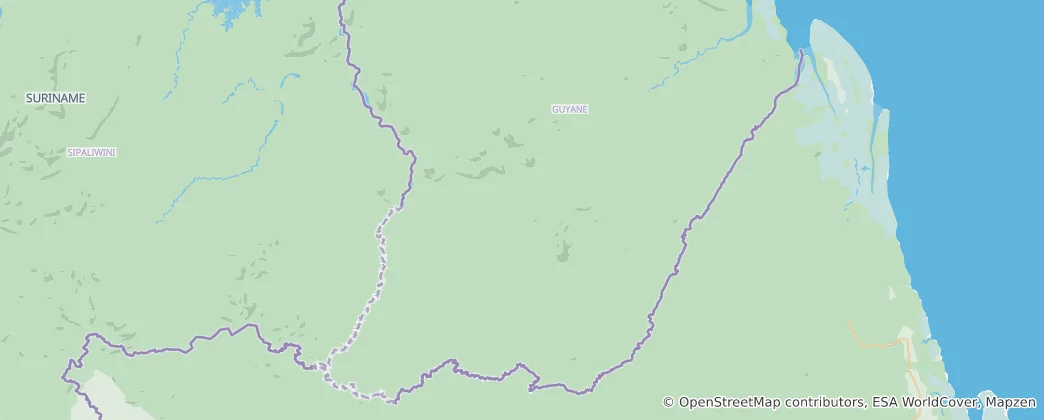 Map of Guiana Amazonian Park