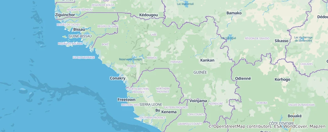 Map of Guinea