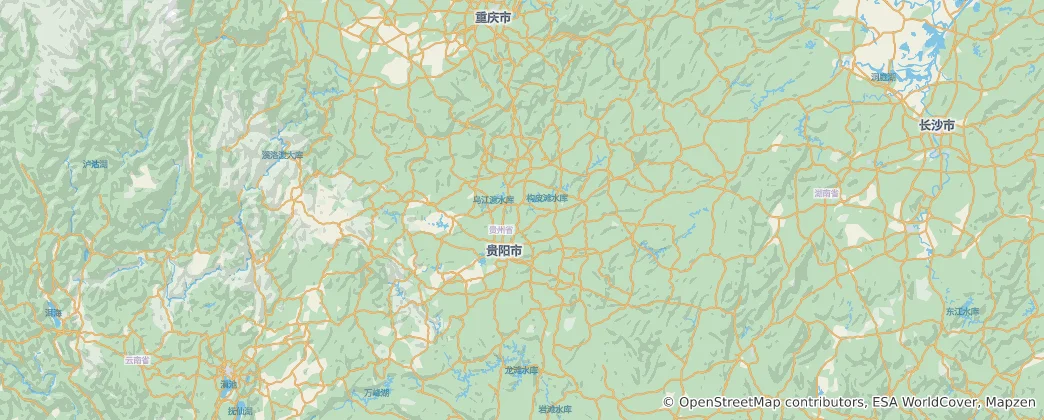 Map of Guizhou
