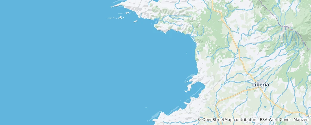 Mapa Papagajský záliv