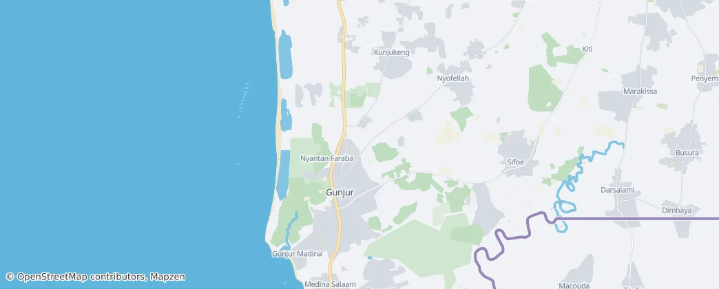 Gunjur — Map