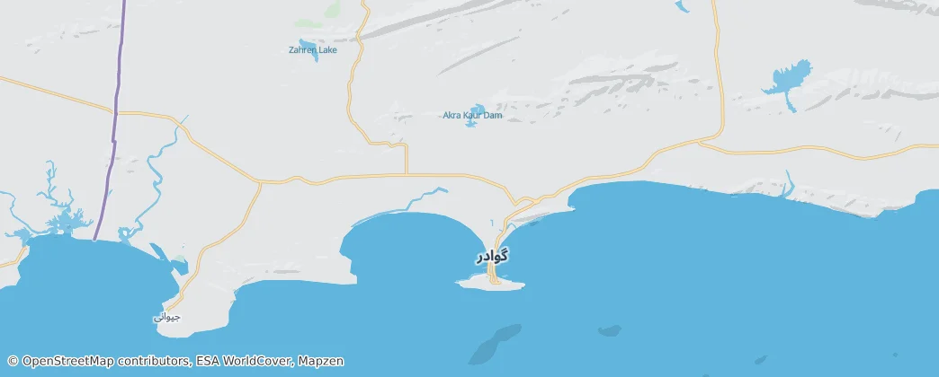Gwadar — Térkép