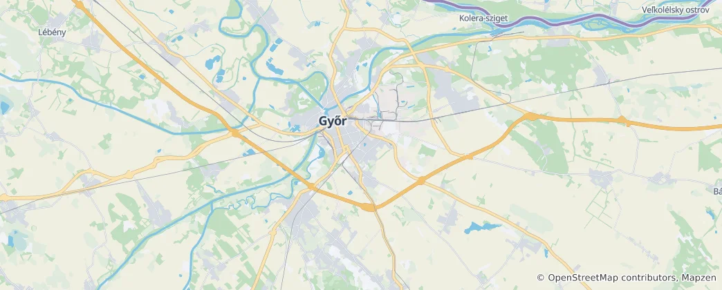 Mappa di Győr
