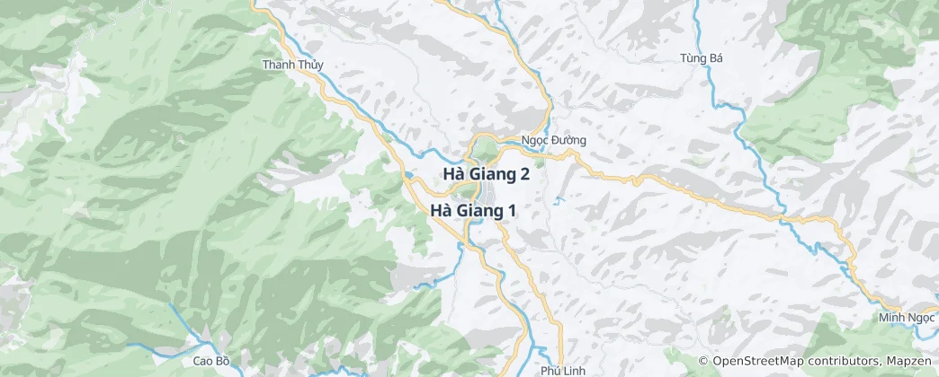 Kaart van Hà Giang