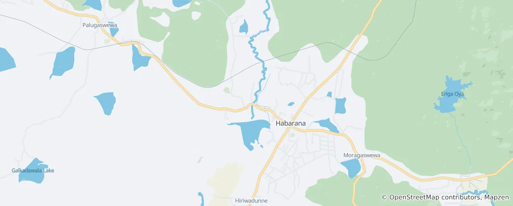 Map of Habarana