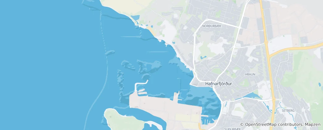 Mappa di Hafnarfjörður