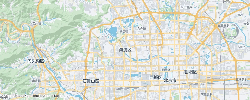 Haidian District — mapa