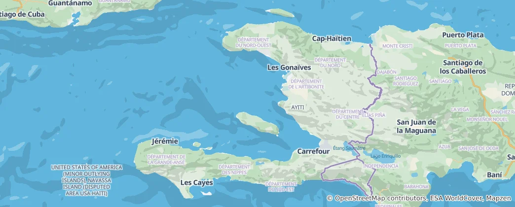Map of Haiti