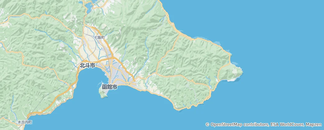 Mapa Hakodate