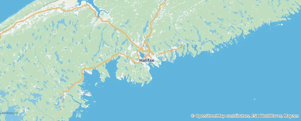 Mapa De Condado de Halifax