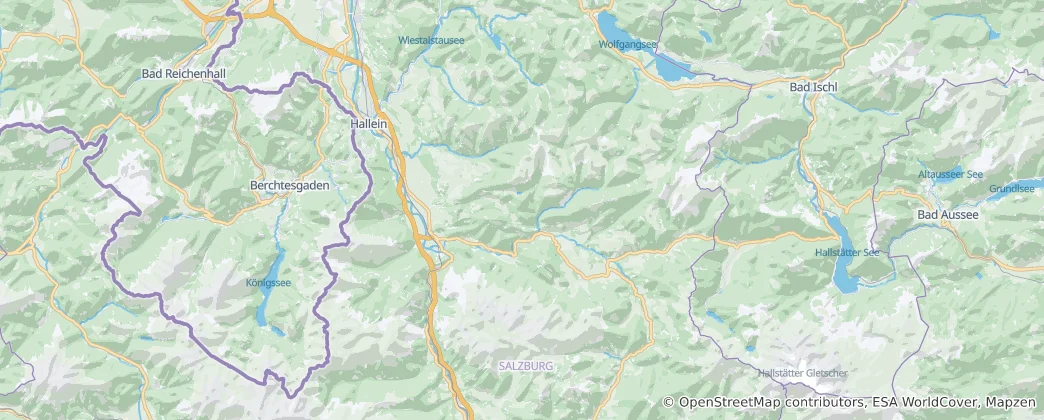 Mapa De Distrito de Hallein