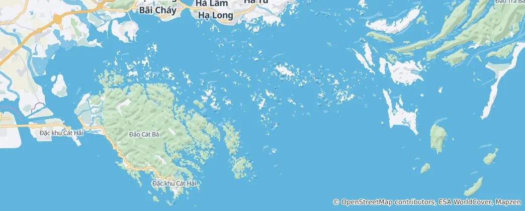 Mapa Zatoka Ha Long