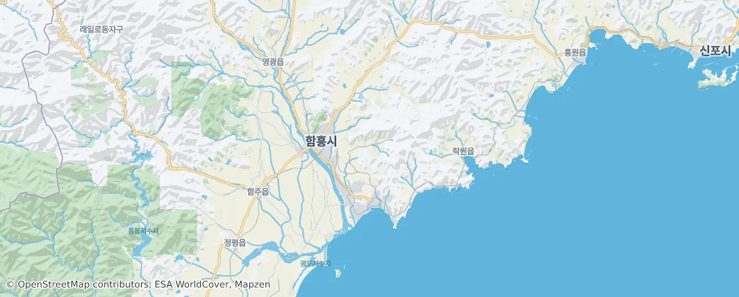 Hamhung City — Carte