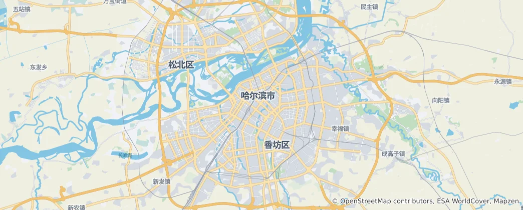 Map of Harbin