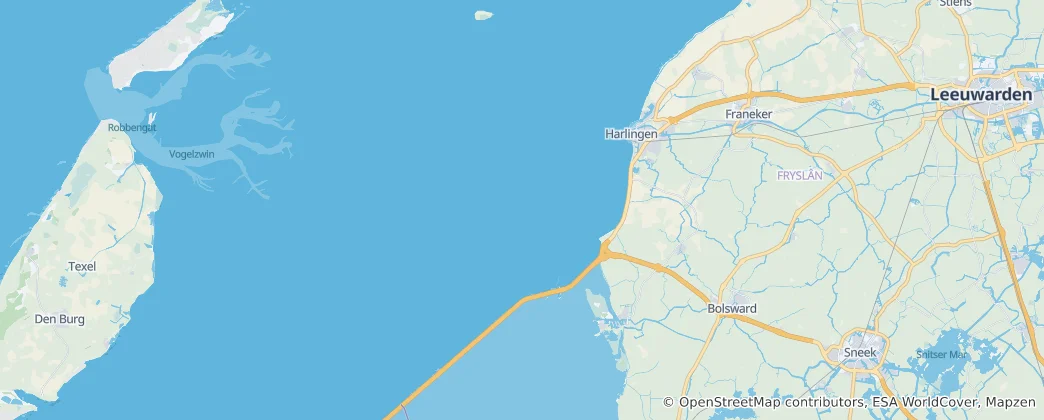 Karte von Harlingen