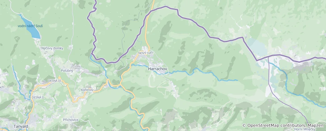 Map of Harrachov