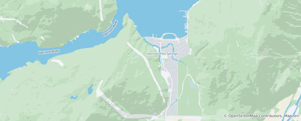 Mappa di Harrison Hot Springs