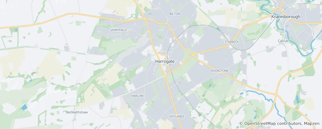 Mapa Harrogate