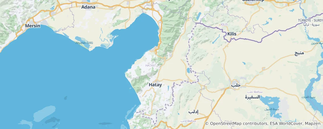 Map of Hatay Province