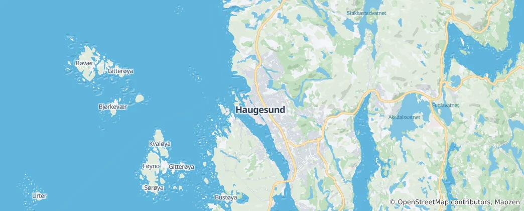 Mapa De Haugesund