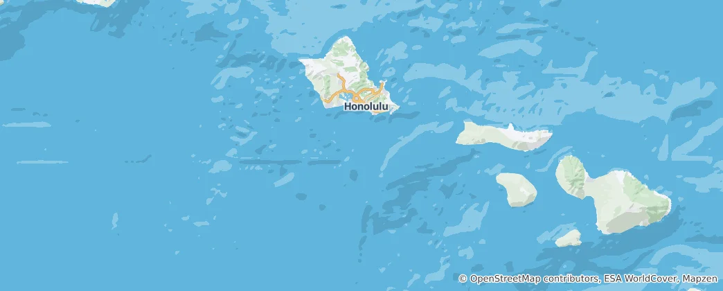 Map of Hawaii