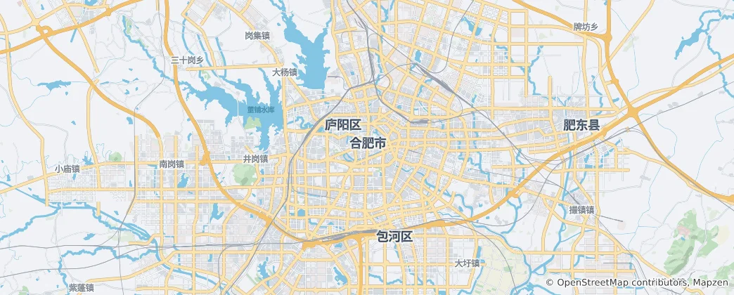 허페이시 지도