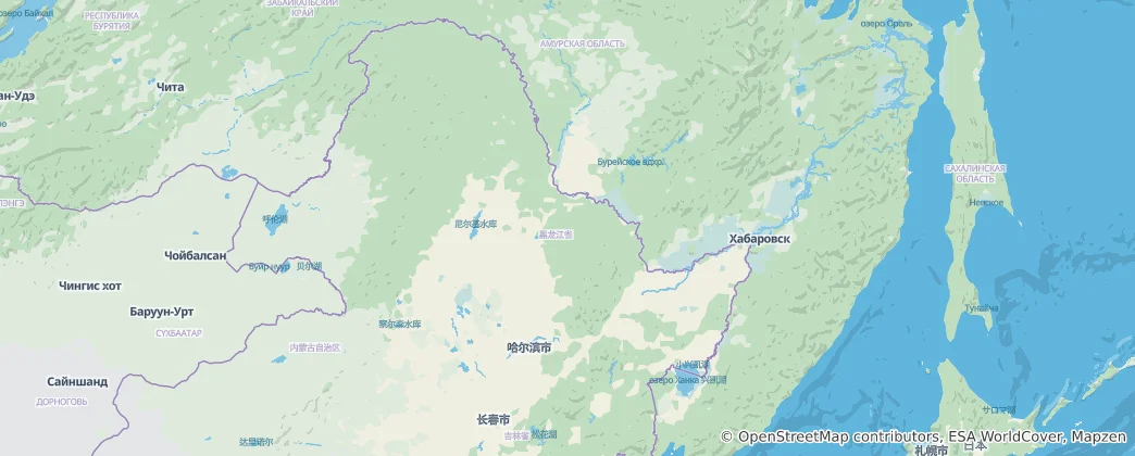 Mapa Chej-lung-ťiang