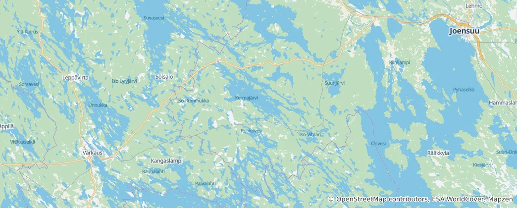 Map of Heinävesi