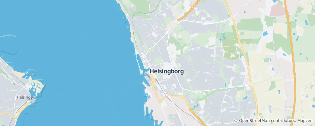Mapa Helsingborg