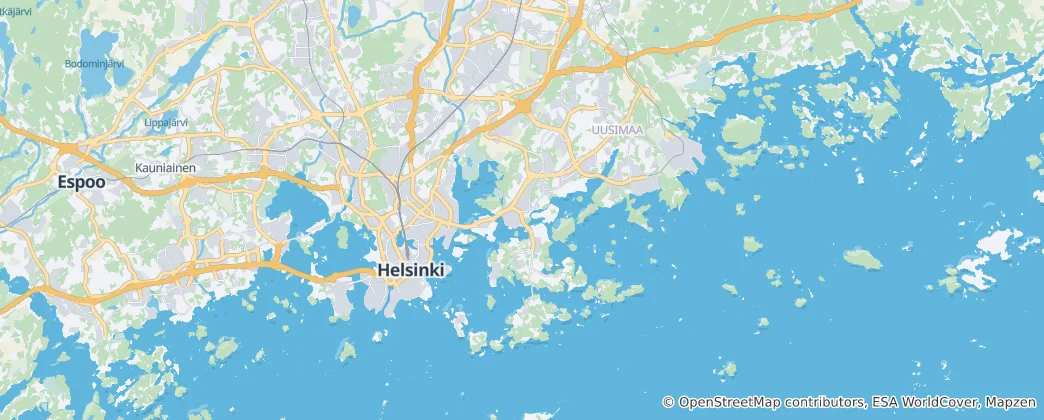 Map of Helsinki