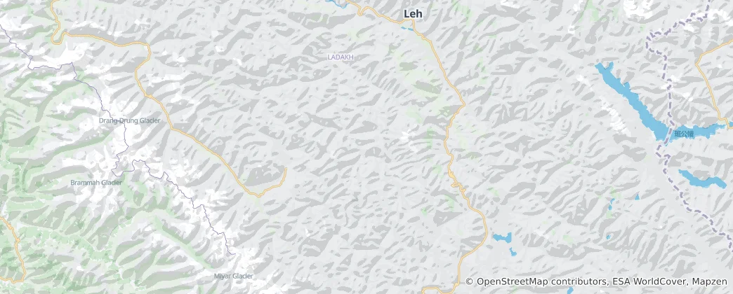 Mapa Hemis National Park