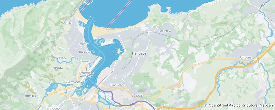 Map of Hendaye