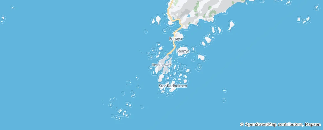 Map of Henningsvær
