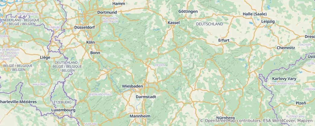 Mappa di Assia