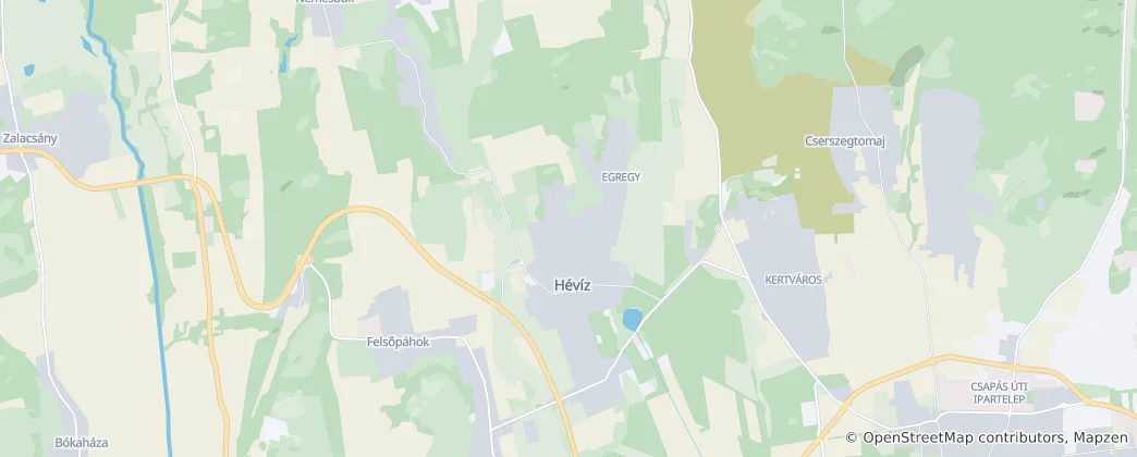 Térkép: Hévíz