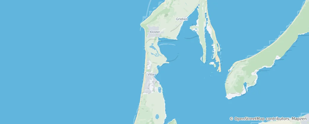 Karte von Hiddensee