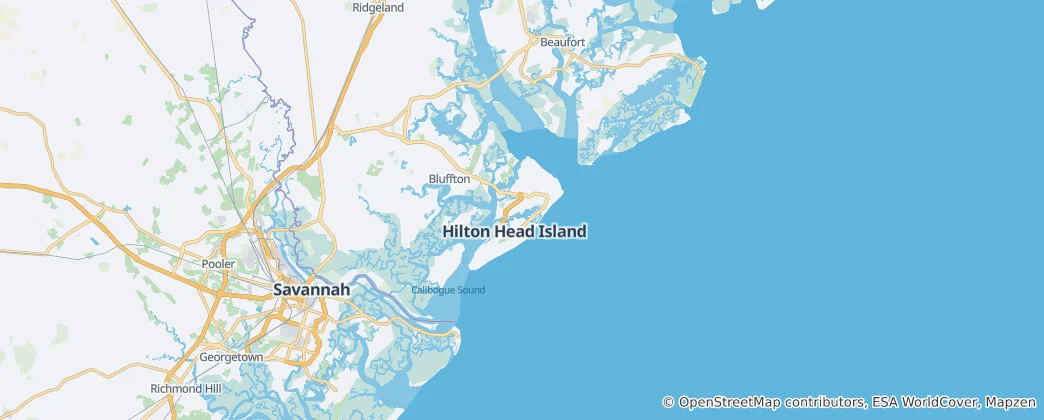 Mapa Hilton Head Island