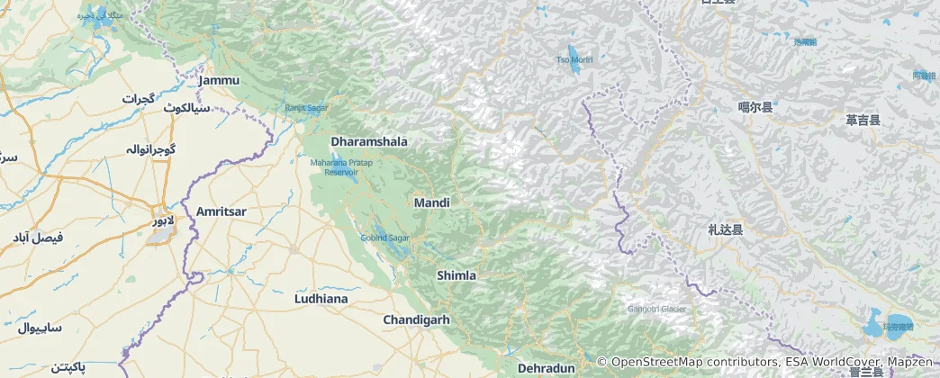 Map of Himachal Pradesh