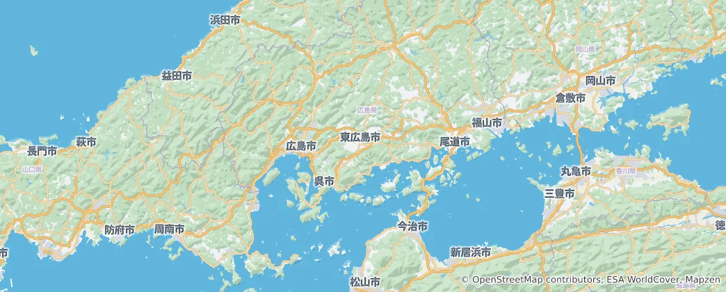Carte de Préfecture de Hiroshima