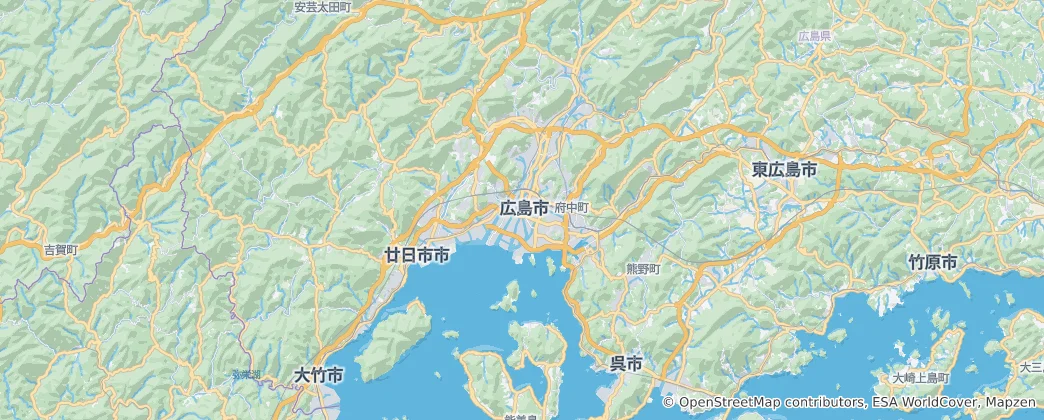 Map of Hiroshima