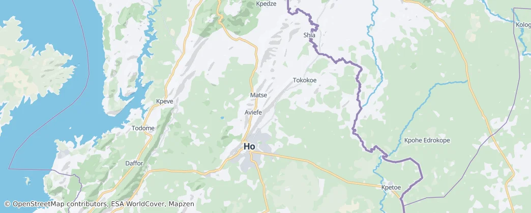 Ho Municipal District — Map