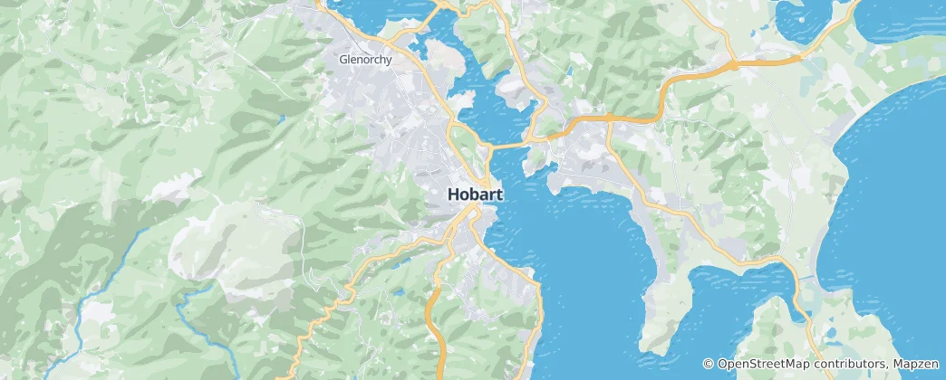 Map of Hobart