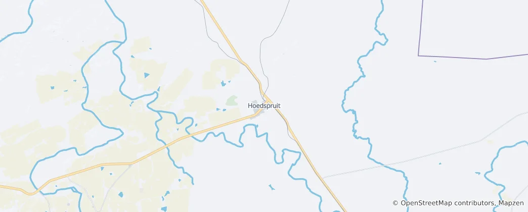 Kaart van Hoedspruit