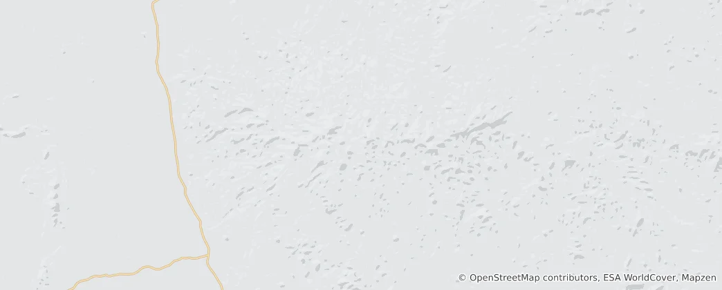 Mapa Hoggar Mountains
