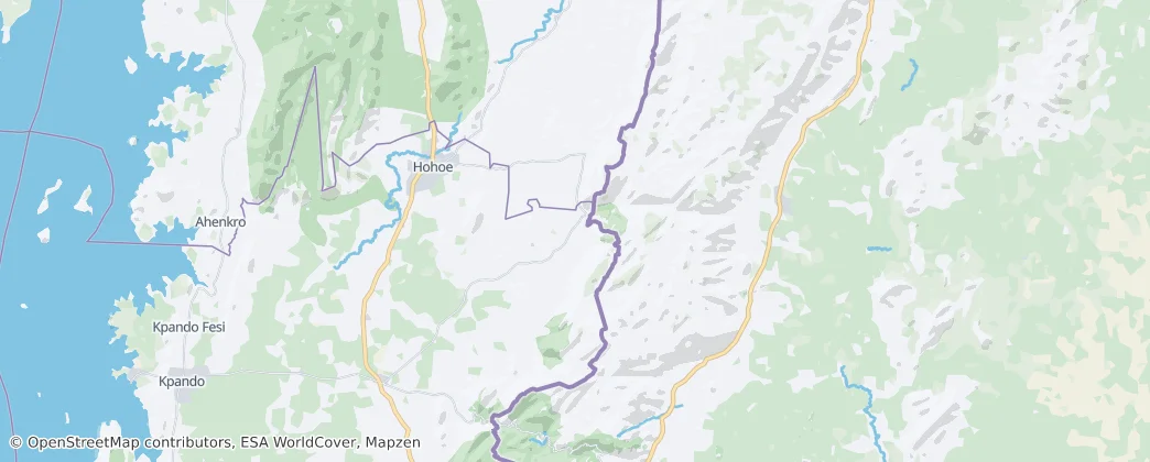 Hohoe Municipal District — Map